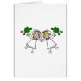 Brides Tossing Bouquests Greeting Card