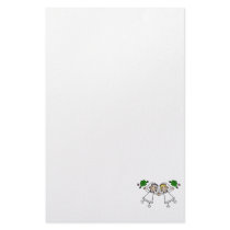 Brides Tossing Bouquests Personalized Stationery