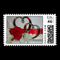 Bride's Wedding Cake Postage stamps