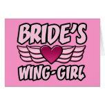 Bride's Wing-Girl Bachelorette Party Cards