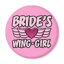 Bride's Wing-Girl Bachelorette Party magnets
