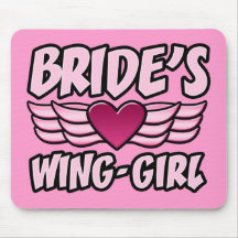Bride's Wing-Girl Bachelorette Party Mouse Mats