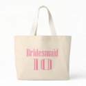 Bridesmaid 10 bags