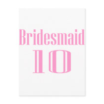 Bridesmaid 10 postcard