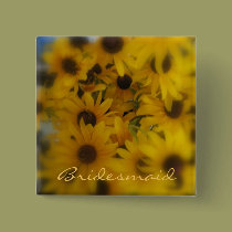 Bridesmaid, Black Eye Susans buttons