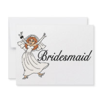 Bridesmaid (Bride) invitations by CelebrationZazzle Bridesmaid (Bride) invitations