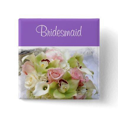 Bridesmaid Pinback Buttons