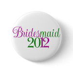 Bridesmaid Pinback Buttons