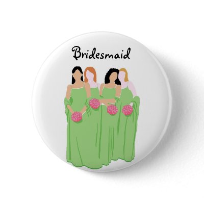 Bridesmaid Button by frugalbride