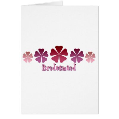 Bridesmaid Card