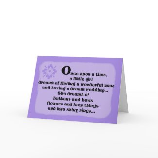 Bridesmaid Card -- Once Upon a Time in Purple card