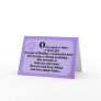 Bridesmaid Card -- Once Upon a Time in Purple Bridesmaid Card -- Once Upon a Time in Purple