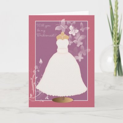 Bridesmaid Card will you be my bridesmaid with lac