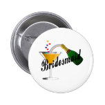 Bridesmaid Champagne Toast Buttons