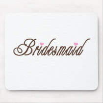 Bridesmaid Classy Browns mousepads by weddingsareus Bridesmaid Classy Browns mousepads