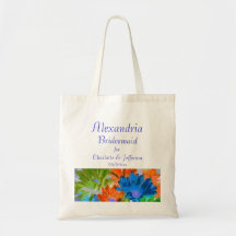 "Bridesmaid" - Crazy Daisies Canvas Bag