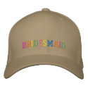 Bridesmaid embroidered hats