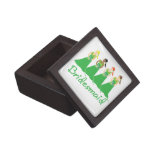 Bridesmaid Green Dress Premium Trinket Boxes