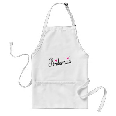 Bridesmaid Hearts Aprons