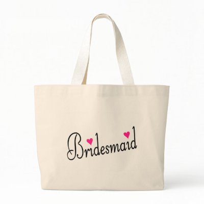 Bridesmaid Hearts Tote Bags
