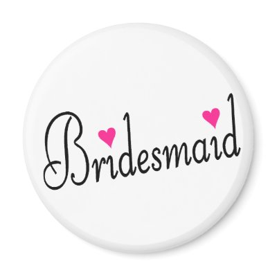 Bridesmaid Hearts Fridge Magnets
