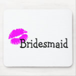Bridesmaid (Lips Kiss Pink) Mousepad