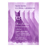 Bridesmaid Luncheon or Brunch Purple Dresses Custom Invitations