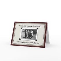 Bridesmaid or chose a man? - FUNNY Card
