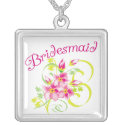 Bridesmaid Pendant Gift necklace