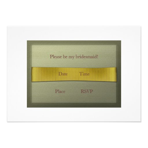 Bridesmaid Personalized Announcement