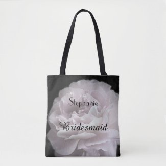 Bridesmaid Personalized Pale Pink Rose