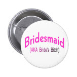 Bridesmaid Pinback Buttons