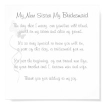 Bridesmaid Poem Print by frugalbride Bridesmaid Poem Print
