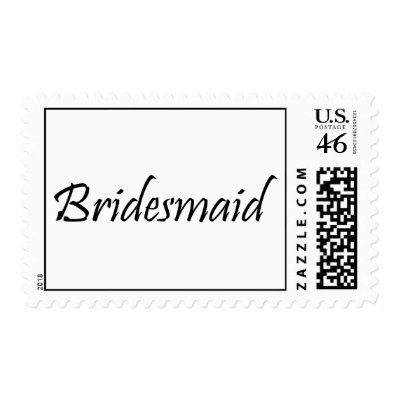 Bridesmaid Postage Stamp