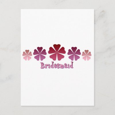Bridesmaid Postcard