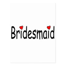 Bridesmaid Postcard