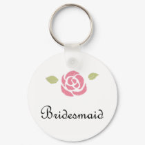 Bridesmaid Rose keychains