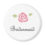 Bridesmaid Rose Fridge Magnets