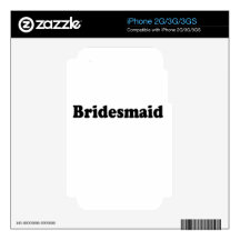 bridesmaid skin for iPhone 3G