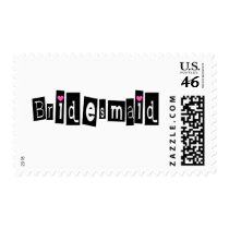 Bridesmaid (Sq Blk) Stamp