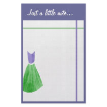 Bridesmaid Stationery - Green & Periwinkle Purple by JaclinArt Bridesmaid Stationery - Green & Periwinkle Purple