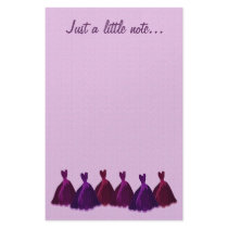 Bridesmaid Stationery - Purple & Maroon Gowns by JaclinArt Bridesmaid Stationery - Purple & Maroon Gowns