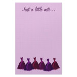 Bridesmaid Stationery  - Purple &amp; Maroon Gowns