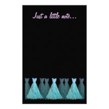 Bridesmaid Stationery  - TURQUOISE Gowns