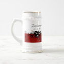 Bridesmaid Stein burgundy mugs