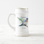 Bridesmaid Stein Wedding Vintage Bluebirds