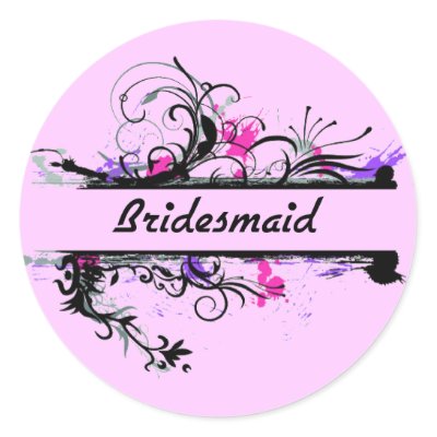 Bridesmaid Stickers