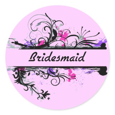 Bridesmaid Stickers