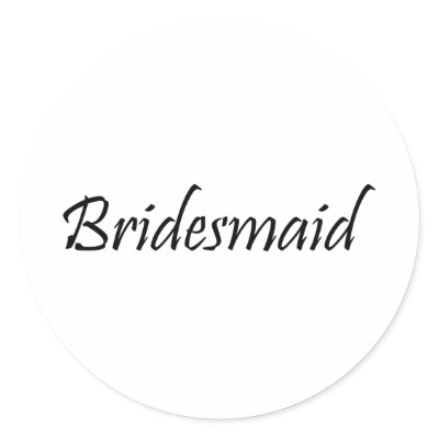 Bridesmaid Sticker