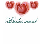 BRIDESMAID T Shirt - Peach Blush Rose Hearts